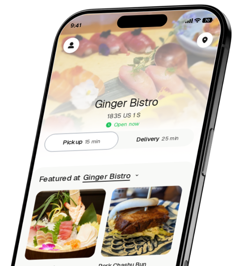 Ginger Bistro app preview